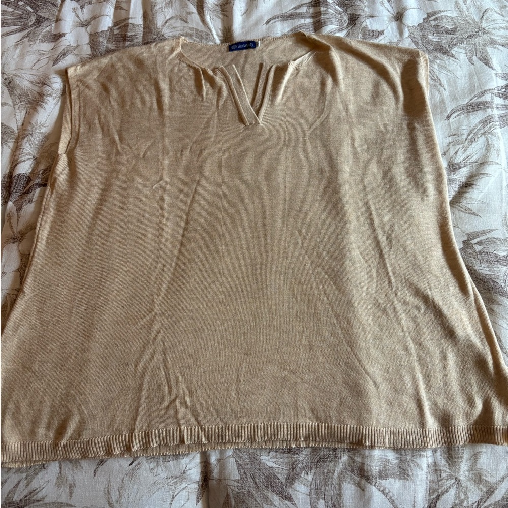 New in Package V-Neck Sweater in Cream